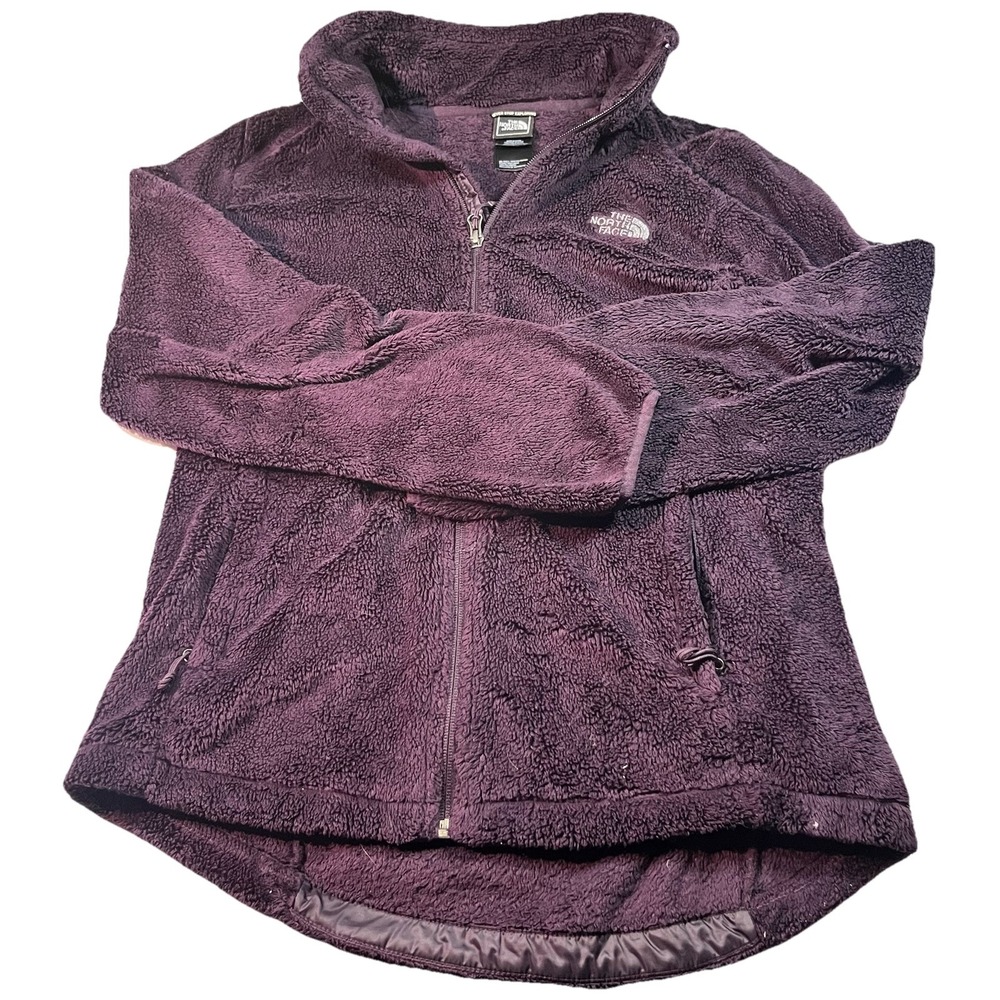 North Face Women's Soft Zip Up Size M Plum Purple EUC